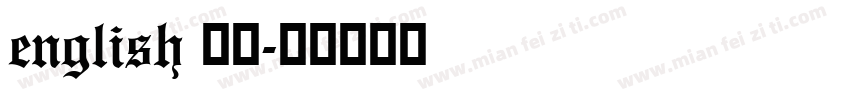 english 于氏字体转换